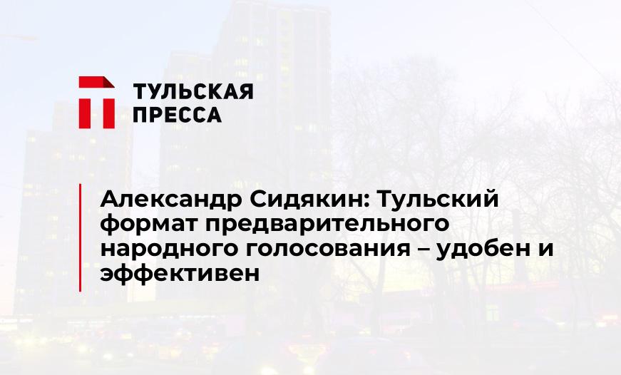 Александр Сидякин: Тульский формат предварительного народного голосования – удобен и эффективен