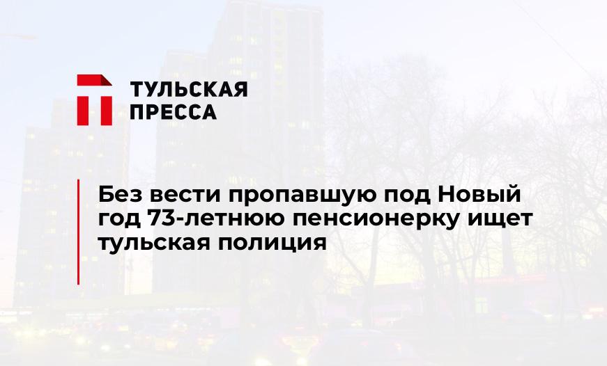 Без вести пропавшую под Новый год 73-летнюю пенсионерку ищет тульская полиция