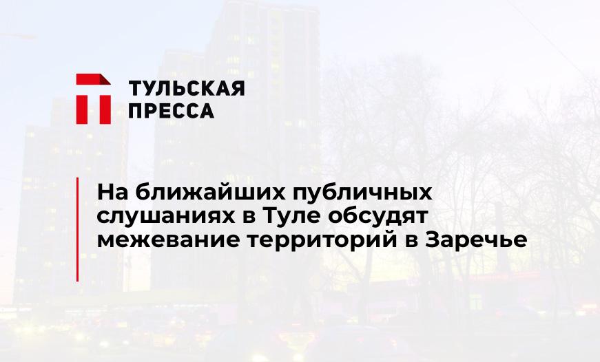 На ближайших публичных слушаниях в Туле обсудят межевание территорий в Заречье 