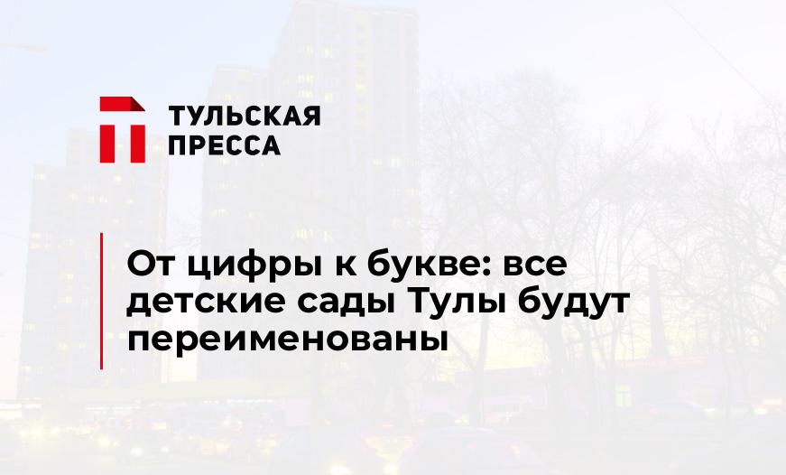 От цифры к букве: все детские сады Тулы будут переименованы