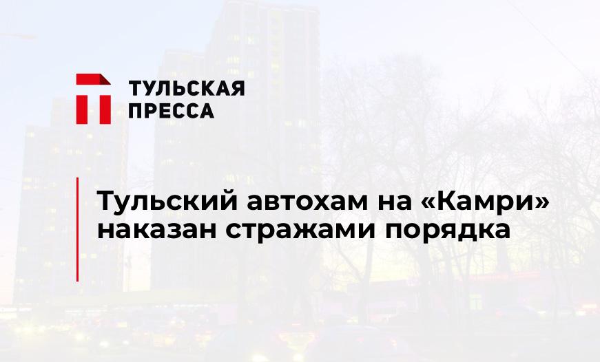 Тульский автохам на "Камри" наказан стражами порядка