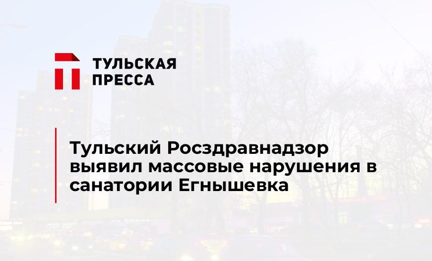 Тульский Росздравнадзор выявил массовые нарушения в санатории Егнышевка 