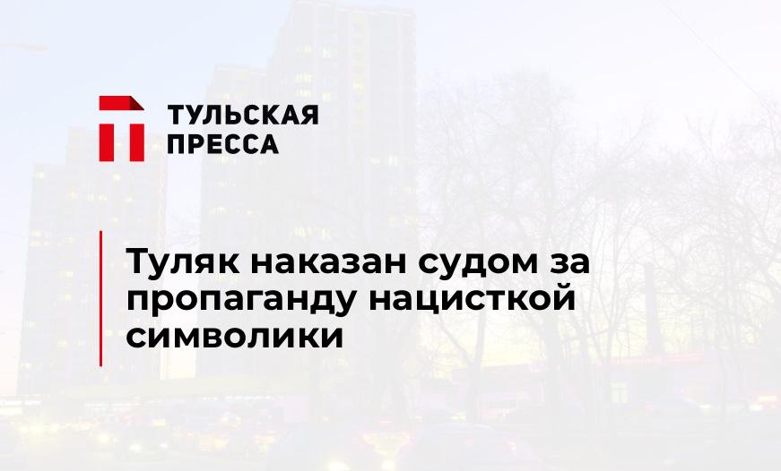 Туляк наказан судом за пропаганду нацисткой символики