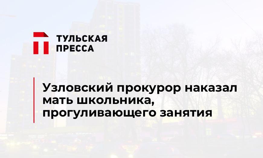 Узловский прокурор наказал мать школьника, прогуливающего занятия