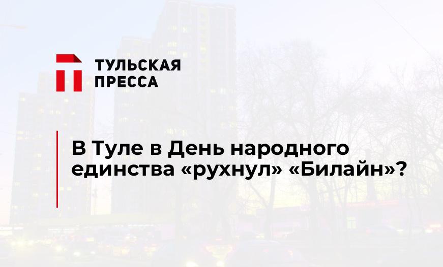 В Туле в День народного единства "рухнул" "Билайн"?