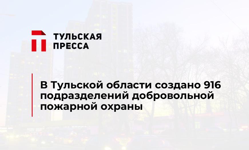 В Тульской области создано 916 подразделений добровольной пожарной охраны