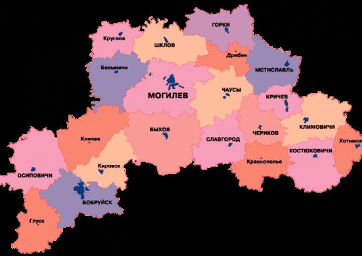 Карта могилевской области горецкого района могилевской области