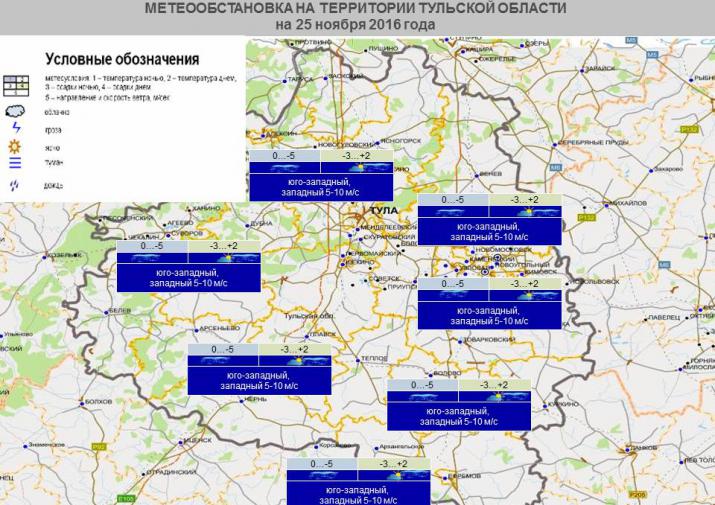 Карта осадков тула тульская область