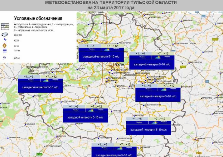 Карта осадков донской тульская область