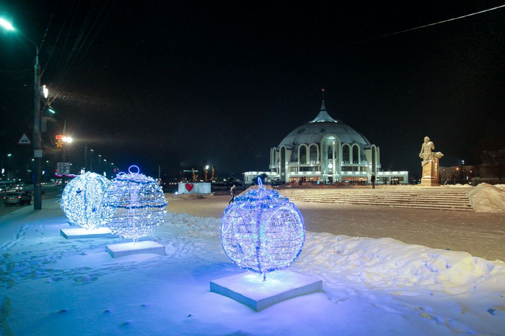 Казанская площадь зима