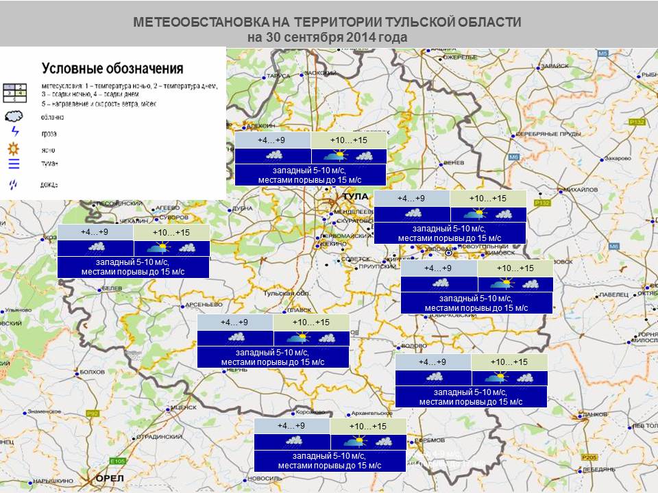 Карта осадков щекино тульская область