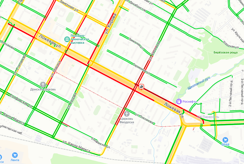 Пробки тула. Перекрёсток, Тула, Ложевая улица. Тула Ложевая-30 на карте. Пересечение Ложевая Кирова Тула дорожные знаки. План перекрестка Ложевая Металлургов Тула.
