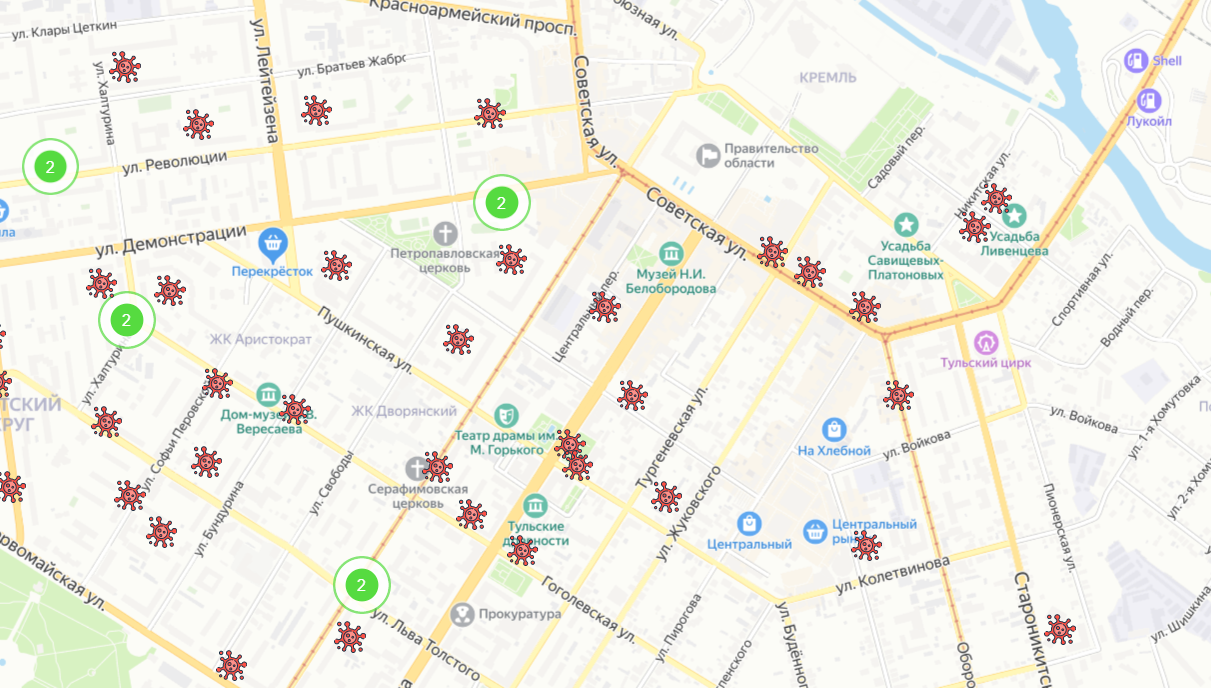 В каких домах Тульской области нашли коронавирус | ИА “Тульская Пресса”