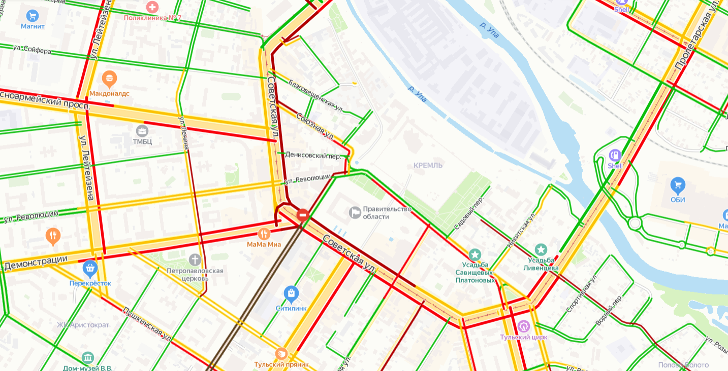 Пробки в туле сейчас онлайн карта смотреть бесплатно без регистрации в хорошем качестве