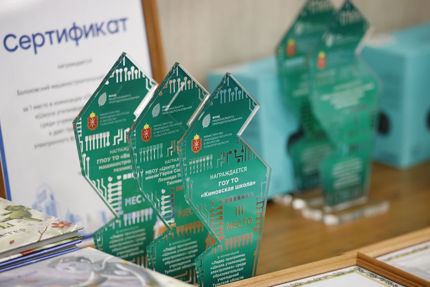 В Туле наградили активных участников экопрограммы "Школа утилизации: электроника"