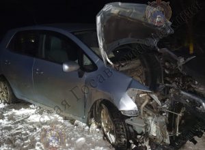 В Узловском районе в ДТП между Toyota и Renault пострадали два человека
