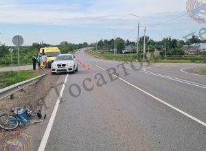 В Богородицком районе водитель BMW сбил 9-летнего мальчика на велосипеде