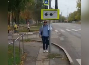 Тульское общество слепых жалуется на висящий слишком низко дорожный знак на Щегловской засеке