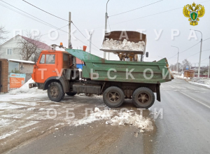 ГУ ТО «Тулаавтодор» оштрафовали за некачественную уборку снега на дороге «Тула – Ленинский»