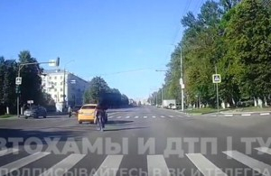 «Помутнение у пешеходов» на пр. Ленина в Туле попало на видео