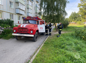 Суворовские пожарные эвакуировали из горящего дома 12 человек