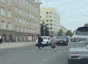 Туляки оккупировали велодорожку. Видео