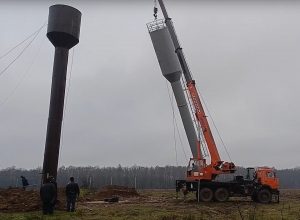 В дубенском поселке заменили водонапорную башню