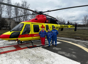 Жителя Одоевского района с проблемами с сердцем доставили в больницу вертолетом санавиации