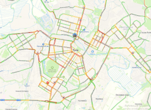 Тула встала в девятибальные пробки перед Первомаем