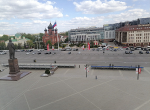 В Туле запретят въезд и выезд на парковку на площади Ленина с улицы Советской