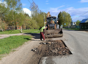 В Дубенском районе приступили к ямочному ремонту