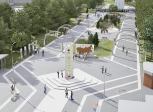 Туляки будут восстанавливать сквер Победы в Мариуполе