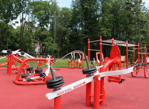 В Центральном парке Тулы появилась инклюзивная спортплощадка