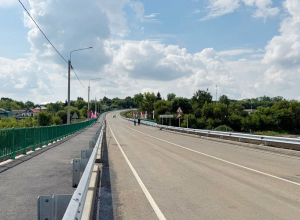 В Тульской области реконструкцию моста через реку Красивая завершили раньше срока