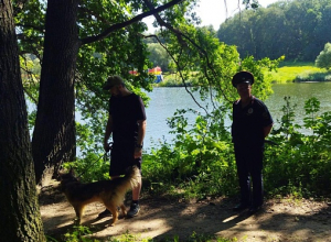 В Центральном парке Тулы прошел рейд по правилам выгула собак