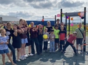 В поселке Октябрьский Веневского района обустроена новая спортплощадка