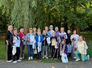 Спортивный праздник в Плавске: любители северной ходьбы вышли на маршруты в День Тулы