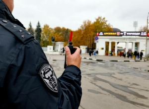 В Туле Росгвардия и полиция обеспечили правопорядок во время футбольного матча
