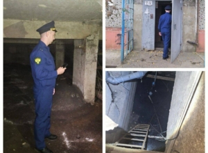 В подвал одного из домов Донского сливались канализационные воды