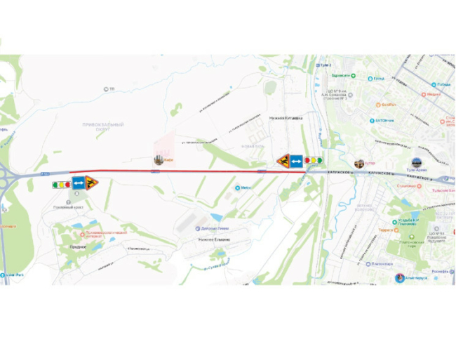 Ð¡ 20 Ð¾ÐºÑÑÐ±ÑÑ Ð½Ð° ÐÐ°Ð»ÑÐ¶ÑÐºÐ¾Ð¼ ÑÐ¾ÑÑÐµ Ð² Ð¢ÑÐ»Ðµ Ð²ÑÐµÐ¼ÐµÐ½Ð½Ð¾ Ð¸Ð·Ð¼ÐµÐ½Ð¸ÑÑÑ Ð´Ð²Ð¸Ð¶ÐµÐ½Ð¸Ðµ