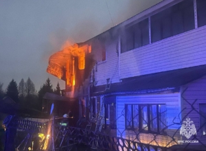 В Крюковке сгорела часть дома — один человек в больнице