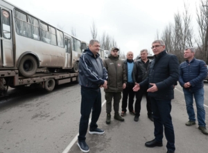 Дмитрий Миляев передал в Горловку гуманитарную помощь