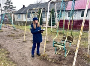 Качели из фильма ужасов: тульская прокуратура побывала на детской площадке в Теплом