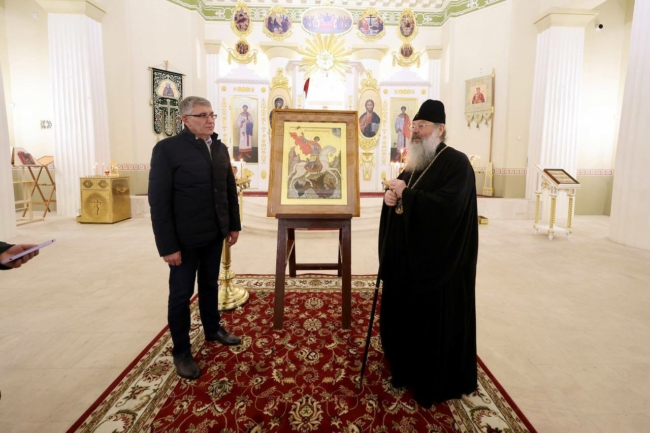 ÐÐ¼Ð¸ÑÑÐ¸Ð¹ ÐÐ¸Ð»ÑÐµÐ² Ð¿ÐµÑÐµÐ´Ð°Ð» Ð¸ÐºÐ¾Ð½Ñ ÐÐµÐ¾ÑÐ³Ð¸Ñ ÐÐ¾Ð±ÐµÐ´Ð¾Ð½Ð¾ÑÑÐ° Ð² ÐºÐ°Ð·Ð°Ð½ÑÐºÐ¸Ð¹ ÑÑÐ°Ð¼