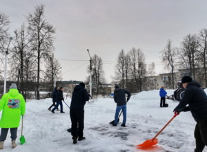 ÐиÑели ТÑлÑÑкой облаÑÑи вÑÑли на ÑнежнÑй ÑÑббоÑник. ФоÑоÑепоÑÑаж ÐиÑели ТÑлÑÑкой облаÑÑи вÑÑли на ÑнежнÑй ÑÑббоÑник. ФоÑоÑепоÑÑаж